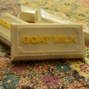 Handmade lemon goat milk soap